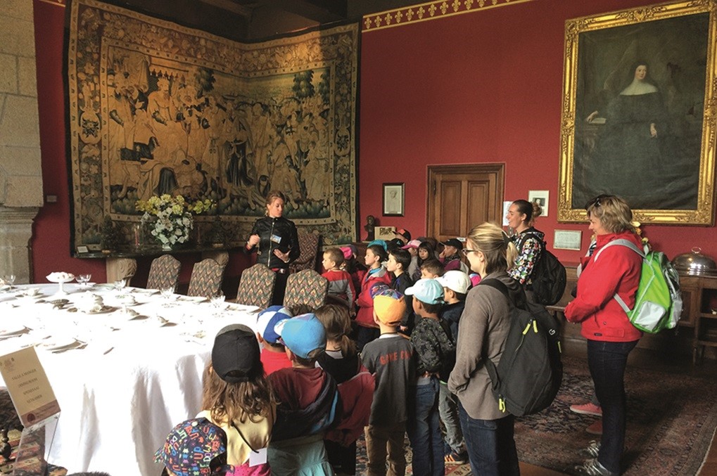 Scolaires visite guidee Chateau des Aventuriers